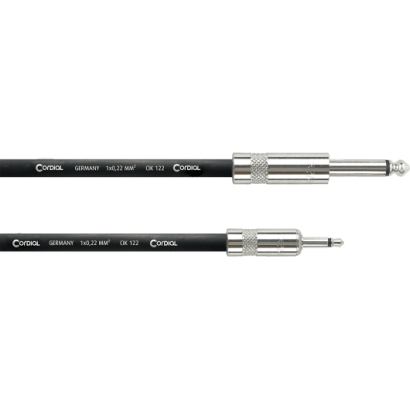 Cordial CPI3PZ Mini-jack mono vers jack mono - 3m
