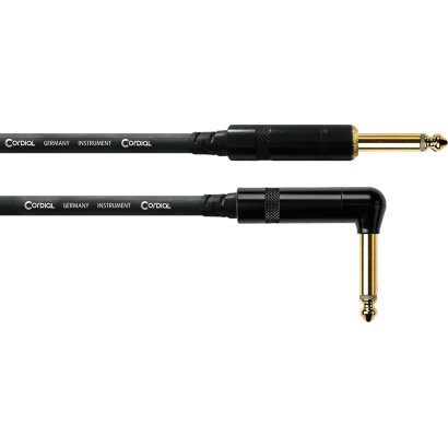 Cordial CCI1.5PR Jack Coudé -Jack droit doré 1.5m