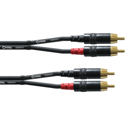 Cordial Cable 2 RCA vers 2 RCA Mâle 1.5m