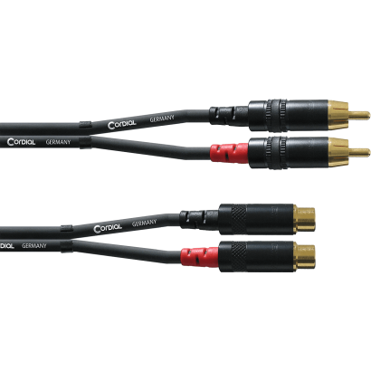Cordial Rallonge stéréo double fiche mâle vers fem 3 m 