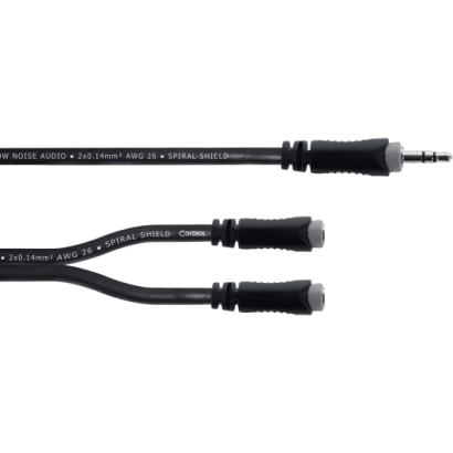 Cordial ECL EY0.3WYY Mini Jack stéréo vers 2 Mini...