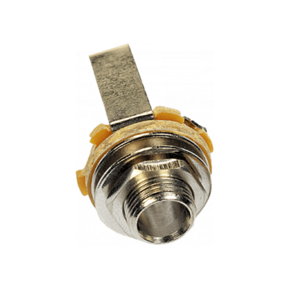 Yellow Cable Jack 6,35 chassis métal mono ( par 2...