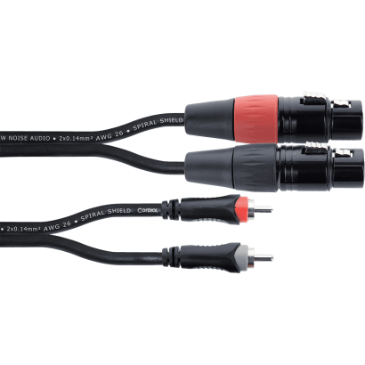 Cordial Cable - 2 RCA/2 XLR Femelles  3m