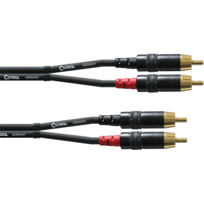 Cordial Cable 2 RCA vers 2 RCA Mâle 60cm