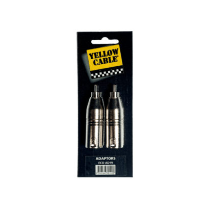 Yellow Cable AD19 Adaptateur XLR mâle vers RCA mâle