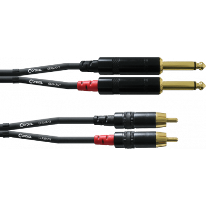 Cordial Cable 2 jack Mâle vers 2 RCA Mâle 3m 