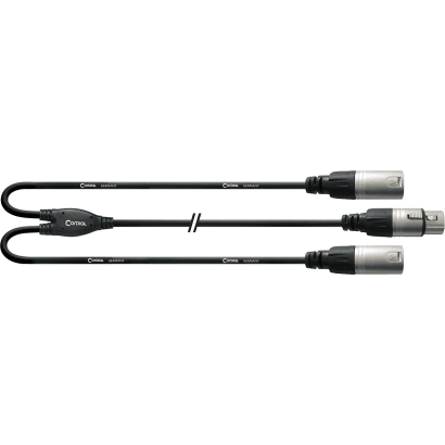 Cordial Câble: Bretelle, XLR femelle, 2 x XLR mâles